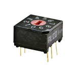 TE 1-1825007-6 DIP Switch Rotary Through Hole Gold 16P Black