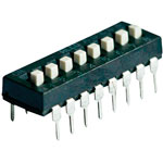 TE 1825057-1 ADE DIP Switch Through Hole Gold 2P Black