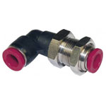 Norgren Pneufit C C00490600 Bulkhead Union Elbow 6mm Hose O/D M14 x 1 Thread