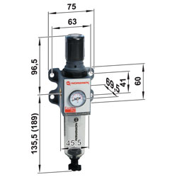 Norgren Excelon Pro B92G-2GK-QT1-RMG 92 Filter/Regulator General Purpose