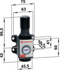 Norgren R92G-2GK-RMG Excelon Pro Pressure Regulator 0.3 to 10 Bar G1/4 Port