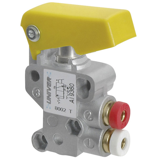  AI-9350 Pneumatic Button Switch - 3/2 N/C 4mm Push Fit
