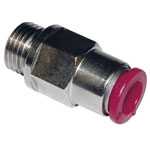 Norgren C02240628 Self-Sealing Straight Adaptor G1/4 Ext. Thread 6mm Hose O/D
