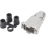 TE 5748676-1 Amplimite D-sub Connector Cover Die Cast with Grommets Nickel 9P