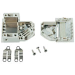 TE 1393738-1 Amplimite D-sub Housing Shielded Nickel 9P Grey