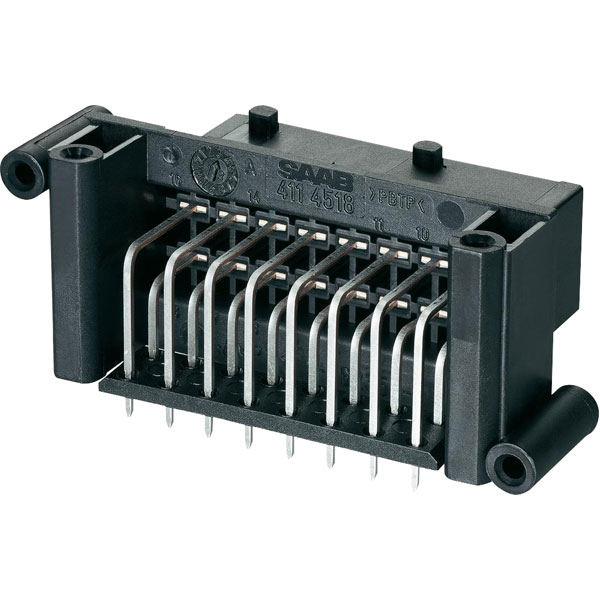 TE 1-963211-1 MCP Tab Header PCB Mount Right Angle 5mm Pitch Tin 2...