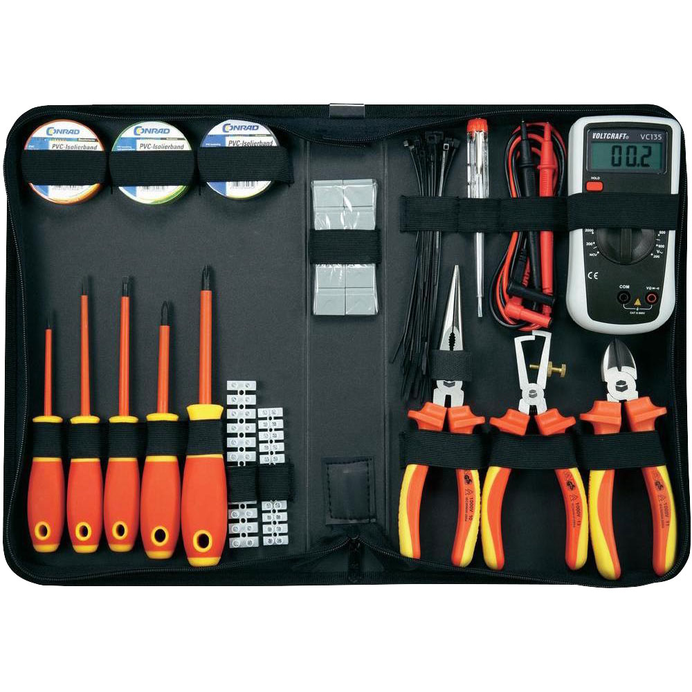 Toolcraft 1177223 Electricians Tool Set 50pc | Rapid Online