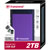 Transcend TS2TSJ25H3P StoreJet 25H3 USB 3.0 External Hard Drive 2TB Purple