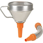 Pressol 02645 Combi Funnel - Tin Plate Ø 160mm 1.3L With Strainer & Flex Spout