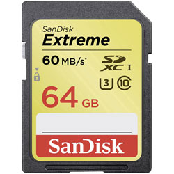 SanDisk SDSDXN-064G-G46 Extreme® SDXC™ UHS-I Card 64GB