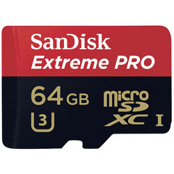 SanDisk SDSDQXP-064G-G46A Extreme PRO® microSDHC UHS-I Card 64GB