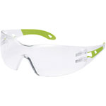 uvex 9192.725 pheos s Narrow Safety Spectacles - White/Green Frames - Clear Lens