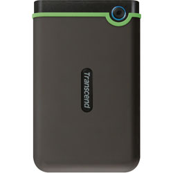 Transcend TS1TSJ25M3 StoreJet 25M3 USB 3.0 External Hard Drive 1TB Iron Gray