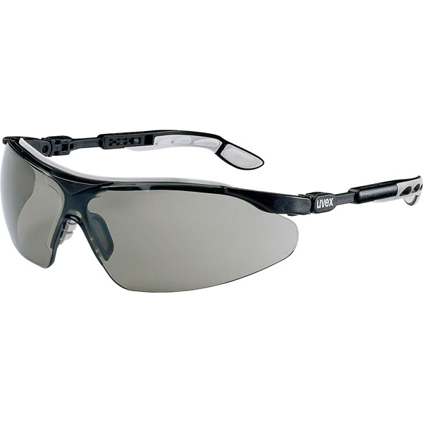 uvex 9160.076 i-vo Safety Spectacles - Black/Grey Frames - Grey lens ...