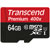 Transcend TS64GUSDU1 microSDXC/SDHC Class 10 UHS-I 400x (Premium) 64GB + Adapter