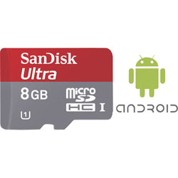 SanDisk SDSDQUAN-008G-G4A Ultra® microSDHC™ UHS-I Card 8GB