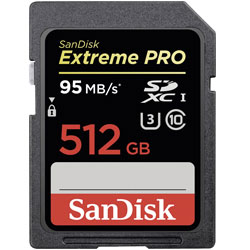 SanDisk SDSDXPA-512G-G46 Extreme PRO® SDHC™/SDXC™ UHS-I Memory Card 512GB
