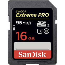 SanDisk SDSDXPA-016G Extreme PRO® SDHC™/SDXC™ UHS-I Memory Card 16GB