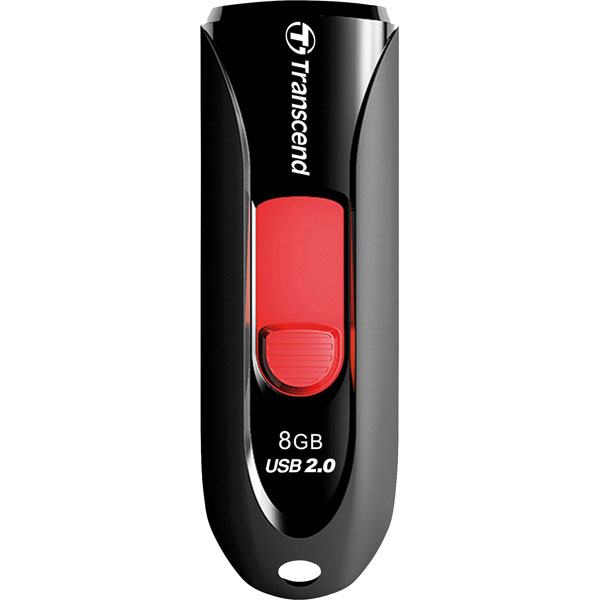 Transcend TS8GJF590K Jetflash 590 8GB USB Flash Drive - Black | Rapid ...
