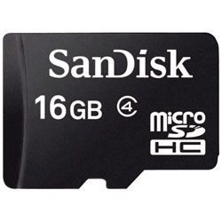 SanDisk SDSDQM-016G-B35 microSDHC™ Memory Card 16GB