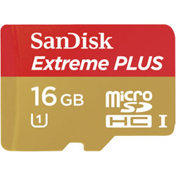 SanDisk SDSDQX-016G-U46A Extreme® PLUS microSDHC™ UHS-I Card 16GB