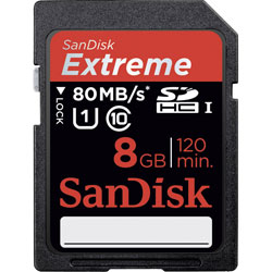 SanDisk SDSDXS-008G-X46 Extreme® PLUS SDXC™ UHS-I Card 8GB