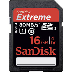 SanDisk SDSDXS-016G-X46 Extreme® PLUS SDXC™ UHS-I Card 16GB