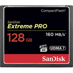 SanDisk SDCFXPS-128G-X46 Extreme PRO® CompactFlash® Memory Card 128GB