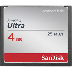 SanDisk SDCFHS-004G-G46 Ultra® CompactFlash® Memory Card 4GB