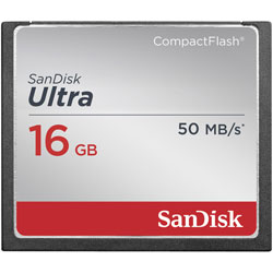 SanDisk SDCFHS-016G-G46 Ultra® CompactFlash® Memory Card 16GB