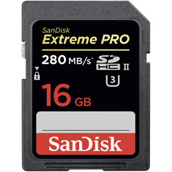 SanDisk SDSDXPB-016G-G46 Extreme PRO® SDHC™/SDXC™ UHS-II Memory Card 16GB