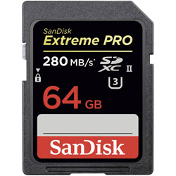 SanDisk SDSDXPB-064G-G46 Extreme PRO® SDHC™/SDXC™ UHS-II Memory Card 64GB