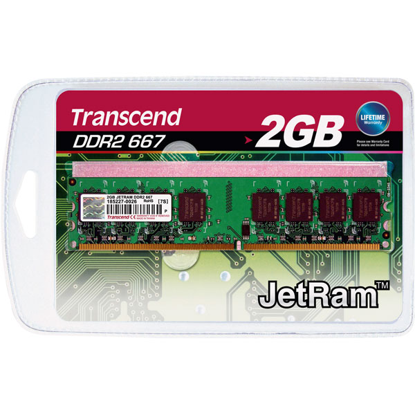 Transcend JM667QLJ-512M 512MB JetRam DDR2 667 DIMM 