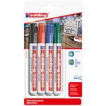 Edding Assorted Chisel Tip Permanent Marker E-3300 4-3300-4 Pack of 4