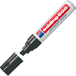 Edding 4-800001 Chisel Tip Permanent Marker 800 Black