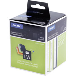 DYMO S0722480 99019 Large Lever Arch File Labels 190 x 59mm Roll of 110