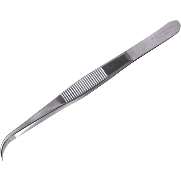 Image of Söhngen 2002023 Curved Fine Forceps - 110mm - Stainless Steel