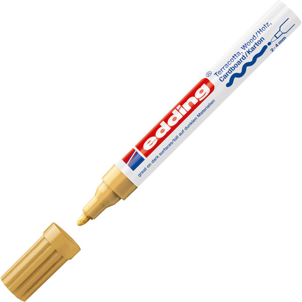 Edding 44000053 Matt Paint Marker 4000 Gold Rapid Online