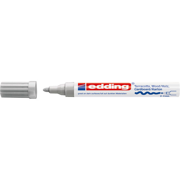 Edding 4-4000054 Matt Paint Marker 4000 Silver