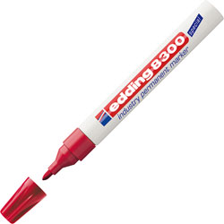 Edding 4-8300002 Industry Permanent Marker 8300 Red