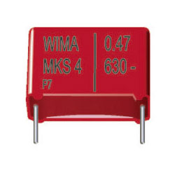 Wima MKS4D031002A00MS MKS4 0.1uF ±20% 100V Radial Polyester Film Capacitor