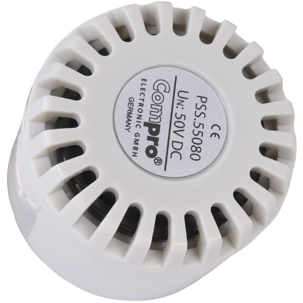 ComPro PSS.55.030.W Piezo Siren White 12V ComPro PSS.55.030.W Piezo Siren White 12V