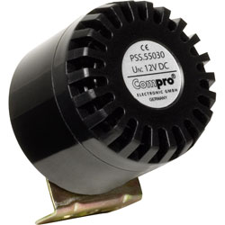 Compro PSS.55.030.B Piezo Siren Black 12V