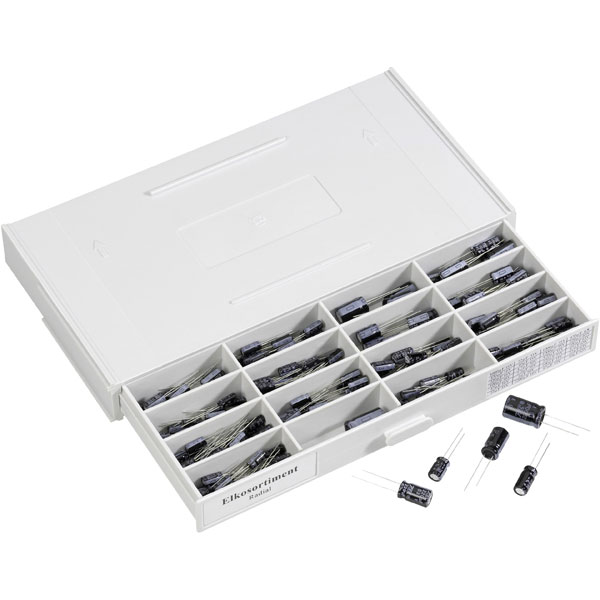 Conrad 280 Piece 85°C Radial Aluminium Electrolytic Capacitor Kit