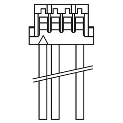 Apem U7040 Mating Harness for CG Series Capacitive Sensors