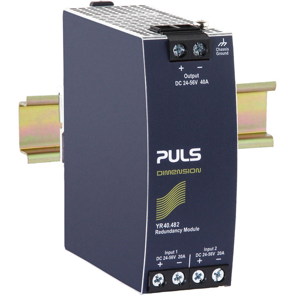 PULS YR40.482 DIN Rail Power Supply Redundancy Module 48VDC 40A PULS YR40.482 DIN Rail Power Supply Redundancy Module 48VDC 40A