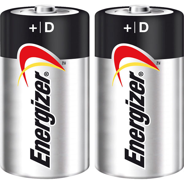 Energizer E300129200 Size D Alkaline Battery (Pack of 2) Rapid Online