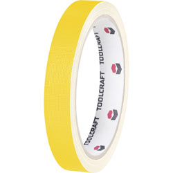 Toolcraft 403748 Fabric Adhesive Tape 10 m x 19 mm - Yellow