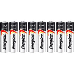 Energizer E300112400 Size AA Alkaline Battery (Pack of 8)