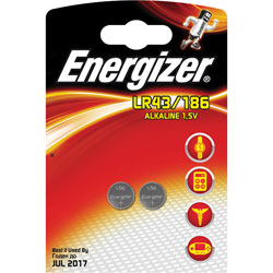 Energizer 639319 Size LR43 Alkaline Button Battery (Pack of 2)